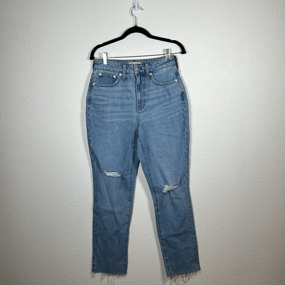 NWOT Madewell The Curvy Perfect Vintage Jean in light blue  size 26 - Picture 2 of 10